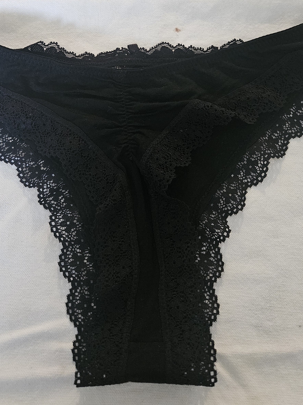 Honeydew Intimates Black Lace Thong - Picture 3 of 8